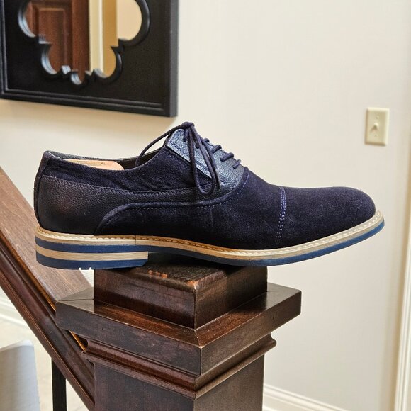 Joseph Abboud Men's Blue Suede Shoes, Sz 13 - Picture 8 of 16